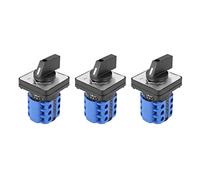 Janasiba Interruptor de leva rotatorio de 3 posiciones On-Off-on de 20 A