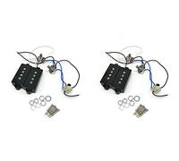 Janasiba Juego de 2 cables para guitarra eléctrica PB de 4 cuerdas para guitarra eléctrica, cuello y puente