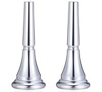 Janasiba Juego de 2 piezas de bocina francesa, incluye 1 boquilla de cuerno francés para adultos, niños y principiantes, instrumento de música B