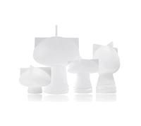 Janasiba Juego de 4 moldes de silicona para hongos, hongos grandes, moldes de silicona 3D para resina epoxi