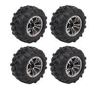 Janasiba Juego de 4 neumáticos de 80 mm para Xinlehong Q901 Q902 Q903 9130 9136 9137 9138 1/16 RC Car Upgrade, 1