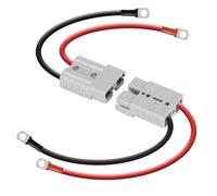 Janasiba Juego de cables de conexión rápida para carretilla elevadora con junta tórica, 50 A, 8 AWG, 40 cm/1 pie con conexión rápida