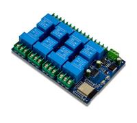 Janasiba Módulo de relé de 8 canales 30 A DC7-28/5V WIFI Bluetooth módulo de relé ESP32-WROOM Tabla de desarrollo