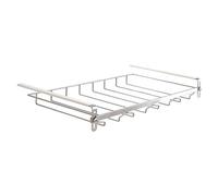 Janasiba Organizador de copas de vino ajustable bajo el armario, sin taladrar, para barra de 44 cm (1 unidad)