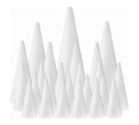 Janasiba Paquete de 24 conos de espuma para arte, árbol de Navidad, escuela, manualidades