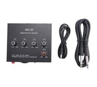 Janasiba Preamplificador de MicróFono Balanceado con Ecualizador de 3 Bandas MIC-60 con Cable CC y Cable de 6,5 Mm