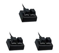 Janasiba Teclado de programación macro de 2 teclas, 3 unidades, RGB, mini teclado para juegos, color rojo, interruptor personalizado, OSU Gaming Keypad, negro