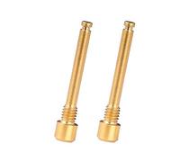Janasiba Tornillos de titanio para pastillas de freno de disco de bicicleta, perno roscado, tornillo para XT R XT discos hidráulicos, pinza de freno dorada