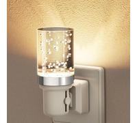 JandCase Luz Nocturna, 1 Pieza Lampara Bebe Noche con Sensor Crepuscular | Brillo Ajustables 0-100LM, 3000K Blanco Cálido, Luz de Noche Enchufe para Dormitorio, Pasillos, Sala, Baños