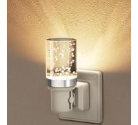 JandCase Luz Nocturna, 1 Piezas Lampara Bebe Noche con Sensor Crepuscular, Brillo Ajustables 0-100LM, 3000K Blanco Cálido, Luz de Noche Enchufe para Dormitorio, Pasillos, Sala, Baños