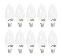 Jandei - 10 x Bombilla Led E14 tipo Vela, casquillo fino, C37, 330º de Apertura, 7W Equivalente a 60W, 700 lúmenes. No regulable, perfecta para Oficina, Mesilla de Noche. (Blanco Cálido 3000K)