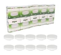 Jandei - 10 x Bombilla Led GX53 9W (6000K blanco frío). Perfecto para Salón, Cocina, Escritorio, Mesilla de Noche, Habitación, Oficina. Dimensiones: 74 x 28 mm. Ahorro de energía.