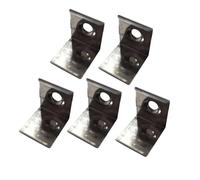 Jandei - 5 Clips Metálicos para Fijación de Perfiles de Silicona Flexibles para Esquinas, Instalación de Tiras Led en Ángulo 90º, Válidos para 16x16mm y 22x13mm