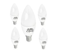Jandei - 5 x Bombilla Led, Forma de Vela, E14 C37, 330º de Apertura, 7W Equivalente a 60W, 700 lúmenes. No regulable, perfecta para Salón, Oficina, Mesilla de Noche. (Blanco Cálido 3000K)