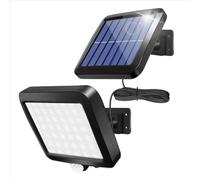 Jandei - Aplique Solar 56 leds exterior 500 lms con sensor con cable de 5M. Perfecto para jardín, garaje, patio