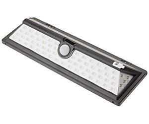 Jandei - Aplique Solar LED con Sensor de Movimiento - Panel Monocristalino, 66 LEDs, 3 Modos de Iluminación, Batería de ION-Litio, Impermeable - Ideal para Jardín, Garaje y Camino