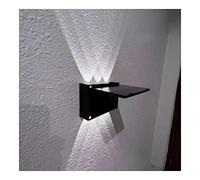 Jandei - Aplique solar pared Luz Fría 6000K con 6 leds (3 leds arriba y 3 leds abajo) 10W de 2000mAH. Perfecto para casas, oficinas, edificios, jardin, terraza.