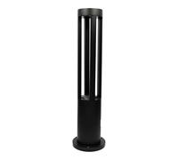 Jandei - Baliza LED Exterior 60cm Aluminio Negro, Lámpara Jardín IP65 Resistente al Agua, Luz Cálida 3000K, 11W, 240V, Baliza Redonda de Superficie para Caminos, Terrazas y Patios