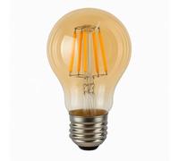 Jandei - Bombilla LED Filamento de 3W, Rosca E27 Edison, Vintage, Acabado Cristal ámbar, 2200K, 430 lúmenes. Decorativa, Elegante, No Regulable, Dimensiones: 4,5 cm x 8 cm