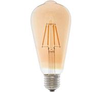Jandei - Bombilla LED ST64 Filamento 6W E27 Blanca Calida 2700K Dorada, Retro, LED Vintage Lámpara Navidad, Fiestas, Bautizos, Bodas. Ahorro energetíco.