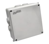 Jandei - Caja Estanca de Montaje en Superficie. Cuadrada Instalación en Interior/Exterior, 8 Entradas. Ideal para Aplicaciones Residenciales, Comerciales o Industriales. (150x150x70mm)