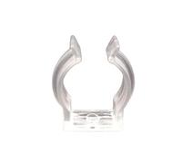 Jandei - Clip de Fijación para Instalación de Perfil Circular Flexible de Silicona para Tiras Led, Diámetro 22mm. Forma Cilíndrica, Fabricado en PVC Resistente (1 Unidad)