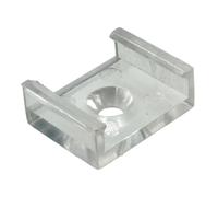 Jandei - Clip Transparente para Perfil Flexible de Silicona 5 Metros para Tira LED con PCB hasta 10mm Ancho. Emisión de Luz 270º, Formato Semicircular 15mm x 13mm. Apto para Exteriores