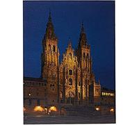 Jandei - Cuadro Paisaje LED Con Interruptor (Santiago de Compostela, 30 * 40 * 1,8)