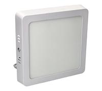 Jandei - Downlight led 12W 6000K blanco frío, cuadrado superficie. Perfecto para casa, Salon, Oficina, Pasillo, Dormitorio. Ahorro energético.