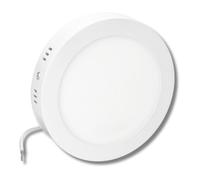 Jandei - Downlight LED 12W de Superficie, Redondo, Luz blanca Cálida 3000K, Aro de Aluminio Color Blanco Mate. Para hogar, Oficina, Tienda, Casa. Ahorro energético.