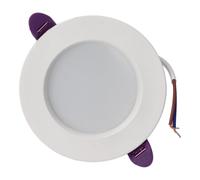 Jandei - Downlight LED 12W Modelo “Oasis”, Marco Circular Aluminio Blanco, 1100 Lúmenes. Medidas 119mmx52mm - Para Empotrar en Hueco de 90mm (Luz Fría 6000k)