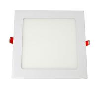 Jandei - Downlight LED 15W Cuadrado Empotrar Blanco. Perfecto para Salon, Dormitorio, Pasillo, Oficina. Fuente de alimentación, Driver Incluido, cuadrado 200 mm x 200 mm. (6000K Blanco Frío)