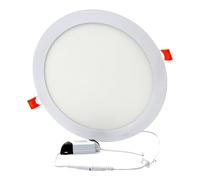 Jandei - Downlight LED 18W CCT (3000K, 4200K, 6000K) redondo, para empotrar blanco, diámetro de 222mm. Perfecto para casa, salón, oficina, pasillo, dormitorio.