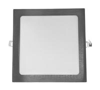 Jandei - Downlight LED 18W Cuadrado Empotrar Acabado Acero. Perfecto para Pasillos, Salones, Oficinas, Cocinas. (Color Blanco Frío 6000K) Fuente de alimentación driver 220V incluida.