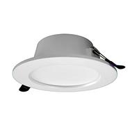 Jandei - Downlight LED 18W Modelo “Oasis”, Marco Circular Aluminio Blanco, 1400 Lúmenes. Medidas 144mmx52mm - Para Empotrar en Hueco de 108mm (Luz Natural 4200k)
