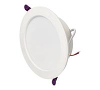 Jandei - Downlight LED 24W Modelo “Oasis”, Marco Circular Aluminio Blanco, 1980 Lúmenes. Medidas 179mmx52mm - Para Empotrar en Hueco de 143mm (Luz Fría 6000k)