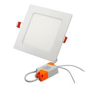 Jandei - Downlight LED 9W 4000K blanco neutro, cuadrado empotrar blanco. Perfecto para casa, dormitorio, pasillo, salón. Ahorro de energía.