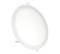 Jandei - Downlights LED 24W Redondo De Superficie Luz Blanca (equivalente a 140W), Aluminio, Aro Blanco Mate (Blanco Cálido 3000K) Perfecto para Salón, Cocina, Oficina, Pasillo.
