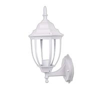 Jandei - Farol De Pared MICENAS para bombilla E27, Exterior Blanco Aluminio. Perfecto para Jardin, Caminos, Paredes, Hotel, Restaurante, Bares, Vintage.