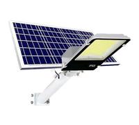 Jandei - Farolas Solares para Exterior, 4800 Lúmenes, Impermeable IP65, Panel Solar Orientable y Mando a distancia, 1795 LEDs, 6000K Blanca Fría, Patio, Camino, Muro, Jardín