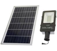 Jandei - Farola solar LED para Exterior (1950 Lúmenes) 120 LED 100W IP65 con Panel Orientable Blanco Frío 6000K Batería Ion-Litio
