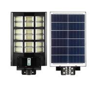 Jandei - Farola Solar, Potente 3500 Lúmenes, con Sensor de Movimiento, Mando a Distancia Incluido, Luz Blanco Frío 6000k, Foco Solar, Luz para Jardín, Patio (Poste No Incluido)