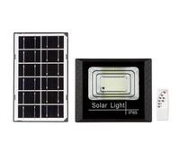 Jandei - Foco Proyector LED Solar 60W 270 Leds 900Lm, Luz Blanca 7500K con Mando, Panel Separado, IP65 Impermeable, Cable 5m. Iluminación Exterior, Jardin, Caminos...
