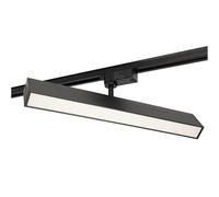 Jandei - Foco Techo Led Carril 30W. Tipo Lineal, Aluminio Lacado Negro. 2500 Lúmenes, 185V-265V AC Riel Monofásico, Vestidor, Escaparate, Tienda, Oficina. (Blanco Neutro 4200K)