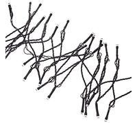 Jandei - Guirnalda Led Decorativa 20 metros con 200 Leds funciona con panel solar 8 modos de funcionamiento, Leds con luz blanca cálida