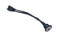 Jandei - Interruptor para Encendido, Apagado y Regular la Intensidad de Tiras LED y Equipos de 12Vdc a 24Vdc. Dimmer Táctil Empotrable con Forma Cilíndrica, Uso en Interiores (Negro, Cable 12 cm)