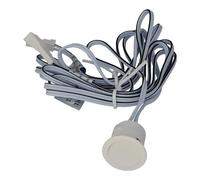 Jandei - Interruptor para Encendido, Apagado y Regular la Intensidad de Tiras LED y Equipos de 12Vdc o 24Vdc. Dimmer Táctil Empotrable con Forma Cilíndrica, Uso en Interiores (Blanco, Cable 1 M)