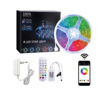 Jandei - Kit 2x Tira LED RGBIC 2W/m 12V 10M, 180 Leds, Cortable cada 3 Led, Mando Distancia, Control WIFI+Bluetooth, Alexa, Smart Life y TUYA. Uso Interior IP20, Decoración Dormitorio, Salón, Fiesta