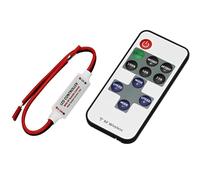 Jandei - Kit Controlador para Tiras LED Monocolor 12V-24V, Salida Máxima 6A. El Kit Incluye Controlador y Mando RF 433,92 MHz (Pila Botón CR2025 incluida)