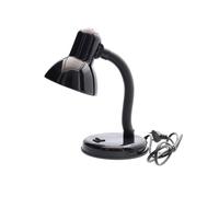 Jandei - Lámpara de mesa flexible de metal, E27, Máx 240V, Flexo, Brazo flexible tipo Cisne, Pantalla Metálica,Perfecta para Escritorio, Trabajar, Estudiar, Vintage, Bombilla no incluida (Negra)